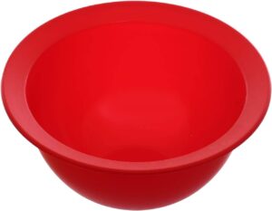 (4 قطع) طقم من 4 أوعية خلط متداخلة ملونة - أوعية مطبخ متعددة الاستخدامات قابلة للتكديس للتحضير والسلطة والوجبات الخفيفة - تصميم متين وموفر للمساحة - بنفسجي، أصفر، أخضر، وأحمر