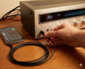 محول صوت من 3.5 ملم إلى 6.35 ملم، محول مقبس ستيريو من أنثى إلى ذكر، أسود (قطعتان - أسود)