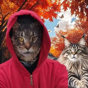 قناع وجه فائق الواقعية (قطعة واحدة) - قناع رأس كامل من قماش عالي الدقة مناسب للتنكر والهالوين والمقالب