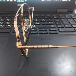 61M-t9u6GpL._AC_SX679_ إطار نظارة معدني بدون عدسات (قطعة واحدة) - تصميم كلاسيكي خفيف الوزن انيق