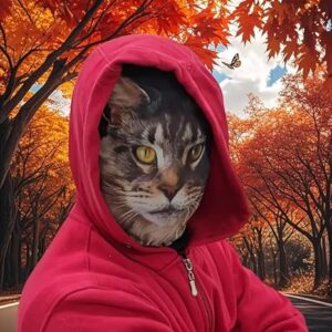 قناع وجه فائق الواقعية (قطعة واحدة) - قناع رأس كامل من قماش عالي الدقة مناسب للتنكر والهالوين والمقالب