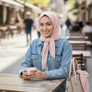 وشاح نسائي فاخر متعدد الاستخدامات (قطعة واحدة) - خفيف الوزن وأنيق -المقاس 90 × 80 سم