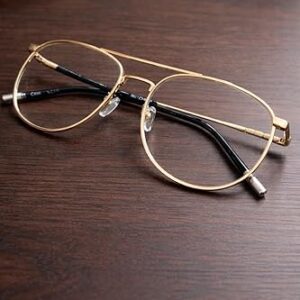 61dmcca8iSL._AC_SY500_ إطار نظارة معدني بدون عدسات (قطعة واحدة) - تصميم كلاسيكي خفيف الوزن انيق