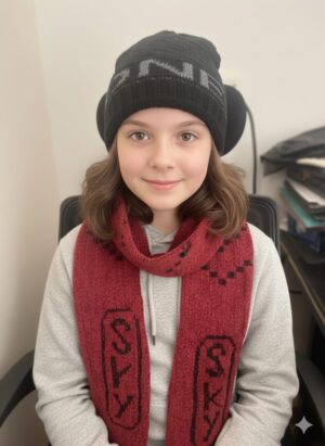 (قطعتان) طقم شتوي فاخر، وشاح ناعم محبوك وقبعة صوفية بتصميم مميز، طقم إكسسوارات دافئ للطقس البارد. طول الوشاح 140 سم، وطول القبعة الصوفية 20 سم.