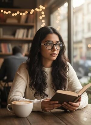 نظارات دائرية كلاسيكية - فلتر لحجب الضوء الأزرق - إطار أسود سميك مع أذرع بلون مغاير - نظارات عصرية للجنسين ونظارات كمبيوتر