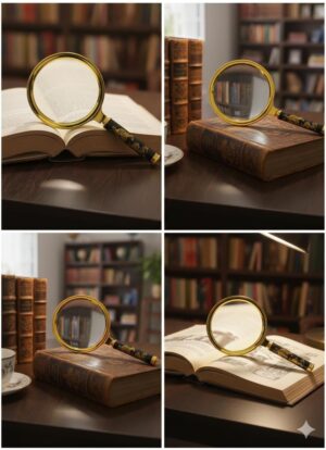 اكتشف العالم بجودة عالية مع لمسة من الأناقة الكلاسيكية. هذه العدسة المكبرة أكثر من مجرد أداة بصرية؛ إنها تحفة فنية 90 مم