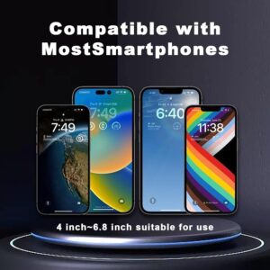 حامل هاتف للسيارة يُثبّت على واقي الشمس، قابل للدوران 360 درجة، يُركّب على مرآة الرؤية الخلفية، مزود بمشبك قابل للتعديل والسحب، متوافق مع جميع أنواع الهواتف، أسود