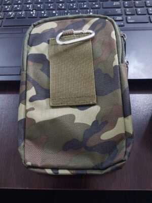 حقيبة خصر رجالية لجميع أنواع الهواتف المحمولة، تتضمن جراب هاتف مع حلقة تعليق، 19 سم