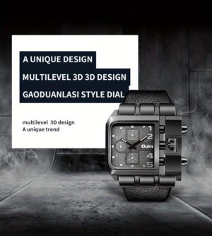 ساعة Oulm الرياضية الفاخرة - موديل HP3364 (تصميم كلاسيكي عريض)