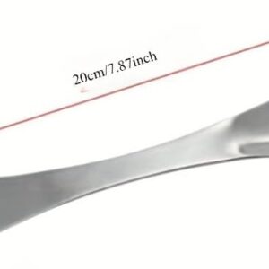 31VIuxZaE7L._AC_ طقم شوكة وملعقة وسكين تيتانيوم 3 في 1، متعدد الوظائف، طول 20 سم، أدوات مائدة للتخييم والرحلات