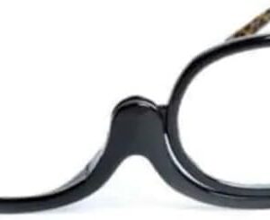 نظارة مكبرة دوارة للمكياج والقراءة، مضادة للضوء الأزرق، مناسبة لتصحيح قصر النظر الشيخوخي (تصميم رخامي أنيق).