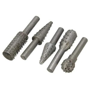 مجموعة رؤوس مبرد دوارة من 5 قطع، مبرد نحت للخشب والبلاستيك، مثقاب صغير تالادرو 6 مم - (07-6-2)