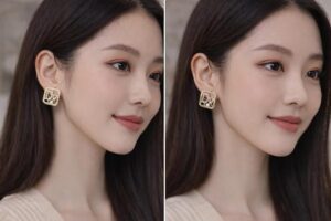 أقراط مربعة أنيقة للنساء، تتميز بتصميم حرف DR الأنيق، ومزينة بأحجار براقة لإطلالة فاخرة وعصرية. مصنوعة من مواد عالية الجودة