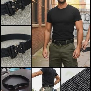 61dCkVsj+SL._AC_SY500_ حزام نايلون رجالي بحري - متانة فائقة، تصميم عصري قابل للتعديل، مثالي للأنشطة الخارجية والاستخدام اليومي