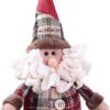 دمية محشوة من القطن على شكل بابا نويل ورجل ثلج وأيل، هدية عيد الميلاد، 27 سم، زينة لشجرة عيد الميلاد والطاولة