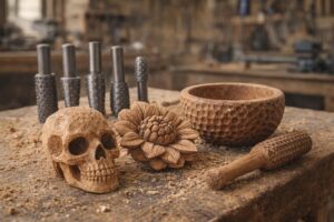 مجموعة رؤوس مبرد دوارة من 5 قطع، مبرد نحت للخشب والبلاستيك، مثقاب صغير تالادرو 6 مم - (07-6-2)