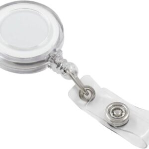 بكرة شارة قابلة للسحب، حامل شارة شفاف مع مشبك تمساح دوار للأطباء والممرضات والمعلمين والطلاب وموظفي المكاتب