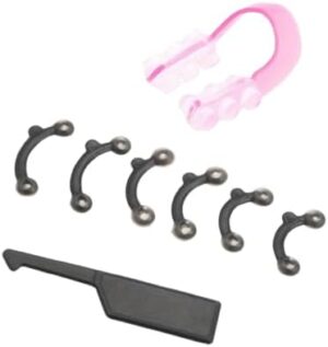 مجموعة مشابك رفع وتشكيل الأنف، 3 أزواج مع أداة ضبط، تقويم جسر الأنف غير المرئي وغير المؤلم، 3 أحجام