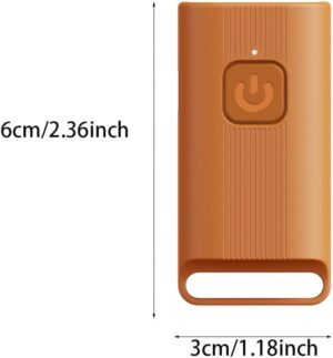 جهاز صغير طارد للكلاب بالموجات فوق الصوتية، قابل لإعادة الشحن، منفذ USB-C، آمن للاستخدام الداخلي والخارجي، مدى 5 أمتار