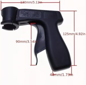 بخاخ طلاء فاخر 400 مل - للاستخدام الداخلي والخارجي - مزود بمقبض مسدس رش مريح للتحكم الاحترافي والتطبيق السهل