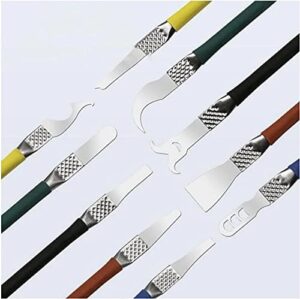 5 قطعة مجموعة أدوات إصلاح الهاتف الذكي مجموعات IC رقاقة ملعقة رقيقة جدا شفرة الهاتف المحمول اللوحة الأم وحدة المعالجة المركزية BGA رقاقة الغراء أدوات إزالة