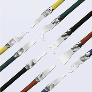 5 قطعة مجموعة أدوات إصلاح الهاتف الذكي مجموعات IC رقاقة ملعقة رقيقة جدا شفرة الهاتف المحمول اللوحة الأم وحدة المعالجة المركزية BGA رقاقة الغراء أدوات إزالة