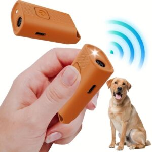51E7kHPJubL._AC_ جهاز صغير طارد للكلاب بالموجات فوق الصوتية، قابل لإعادة الشحن، منفذ USB-C، آمن للاستخدام الداخلي والخارجي، مدى 5 أمتار