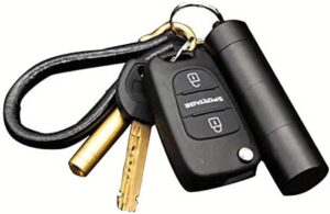 علبة حبوب ألومنيوم محمولة مقاومة للماء، قطعة واحدة، لحفظ الأدوية، مع زجاجة إسعافات أولية وحلقة مفاتيح، مناسبة للسفر - 3 غرف - أسود - طول 9 سم