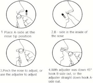 مجموعة مشابك رفع وتشكيل الأنف، 3 أزواج مع أداة ضبط، تقويم جسر الأنف غير المرئي وغير المؤلم، 3 أحجام