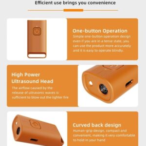 51oLCDGbHwL._AC_ جهاز صغير طارد للكلاب بالموجات فوق الصوتية، قابل لإعادة الشحن، منفذ USB-C، آمن للاستخدام الداخلي والخارجي، مدى 5 أمتار