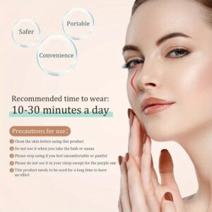 مجموعة مشابك رفع وتشكيل الأنف، 3 أزواج مع أداة ضبط، تقويم جسر الأنف غير المرئي وغير المؤلم، 3 أحجام