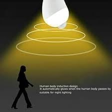 مصباح مستشعر رادار للميكروويف LED من متجر MySouq-Store بقوة 12 واط، ضوء أصفر، 1800 لومن، E27، تشغيل/إيقاف تلقائي، مدى استشعار 8 أمتار، للسلالم والمداخل والجراجات (قطعة واحدة - ضوء أصفر)