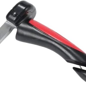 (قطعة واحدة) 4 في 1 قضيب دعم محمول للسيارة، أداة مساعدة على الحركة، أداة هروب طارئة مع مطرقة لكسر الزجاج وقاطع حزام الأمان