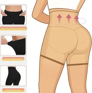 شورت نسائي بخصر مطاطي، يُبرز جمال البطن، مناسب للارتداء اليومي، يوفر حماية داخلية، مثالي للجري