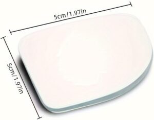 مرآة النقطة العمياء من ميسوقج، عدسة محدبة بزاوية واسعة قابلة للتعديل 360 درجة، عالية الوضوح، 5×5 سم، عبوة من قطعتين، للسيارات الرياضية متعددة الاستخدامات والشاحنات الصغيرة.