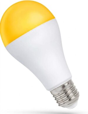 مصباح مستشعر رادار للميكروويف LED من متجر MySouq-Store بقوة 12 واط، ضوء أصفر، 1800 لومن، E27، تشغيل/إيقاف تلقائي، مدى استشعار 8 أمتار، للسلالم والمداخل والجراجات (قطعة واحدة - ضوء أصفر)