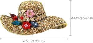 قبعة بروش للخريف والشتاء موضة أنيقة عتيقة مزاجية سترة معطف وشاح شال اكسسوارات فستان