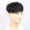 باروكة شعر قصيرة مستقيمة للرجال من متجر سوق ماي سوق، مع غرة، بتصميم طبيعي، قطعة شعر غير مرئية بمشابك، مناسبة لجميع ألوان البشرة