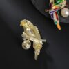 متجر سوق | بروش أنيق على شكل ببغاء مزين باللؤلؤ الصناعي وأحجار الراين، متعدد الألوان، مناسب للارتداء اليومي أو الحفلات - 11386534547
