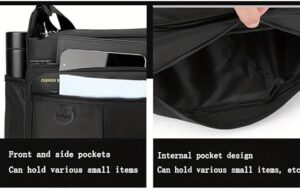 حقيبة كروس بودي رجالية أنيقة من ماي سوكيج، سوداء اللون، متعددة الجيوب بسحاب، سعة كبيرة، 24.5 × 19 × 8.5 سم - لون رمادي