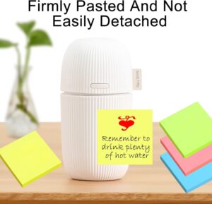 مجموعة من 500 ورقة من الملاحظات اللاصقة الملونة (5 قطع) - دفاتر مذكرات ذاتية اللصق للمكتب والمدرسة والمنزل (قد تختلف الألوان)