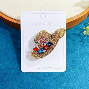 قبعة بروش للخريف والشتاء موضة أنيقة عتيقة مزاجية سترة معطف وشاح شال اكسسوارات فستان