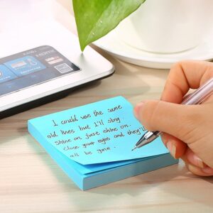 مجموعة من 500 ورقة من الملاحظات اللاصقة الملونة (5 قطع) - دفاتر مذكرات ذاتية اللصق للمكتب والمدرسة والمنزل (قد تختلف الألوان)