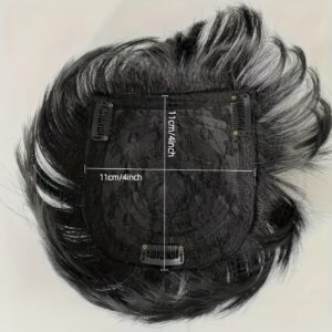 باروكة شعر قصيرة مستقيمة للرجال من متجر سوق ماي سوق، مع غرة، بتصميم طبيعي، قطعة شعر غير مرئية بمشابك، مناسبة لجميع ألوان البشرة