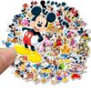 50 قطعة من ملصقات الفينيل المقاومة للماء بنمط ميكي ماوس لزجاجة المياه والكوب واللابتوب والجيتار والسيارة والدراجة النارية ولوح التزلج وصندوق الامتعة من سي جيه اتش اس ال