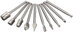 Rotary Burr Set - For Woodworking, Metal Engraving, Drilling, Carving, Polishing & Cuttin