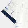 61ZqrZe02ML._AC_SY606_ تيشيرت رجالي عصري من ماي سوق، بطبعة خطوط تجريدية، بياقة دائرية، وأكمام قصيرة، أبيض مع حواف زرقاء داكنة (مقاس XL)