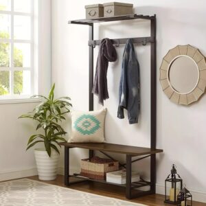 715HWqII9TL._AC_SL1500_ طقم خطافات حديدية شديدة التحمل، أسود، مقاوم للصدأ، خطافات معدنية صناعية للجدران، 6 خطافات و12 صامولة، لتزيين المنزل والمكتب