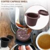 71qxOKYoSKL._AC_SL1500_ (3 قطع) كبسولات قهوة قابلة لإعادة الاستخدام، مجموعة من 3 قطع، متوافقة مع نسبريسو، مع فرشاة تنظيف وملعقة.