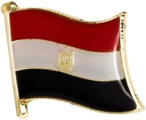 بروش شارة علم مصر صغير (قطعة واحدة) من ماي سوق اي جي - دبوس طية صدر مطلي بعلم مصر الوطني، إكسسوار مبتكر للهدايا الوطنية، أو لتزيين شنط الظهر والبدلات